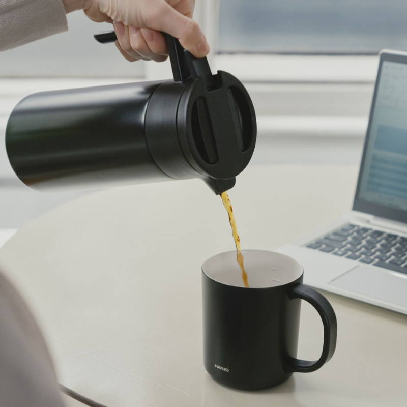 Stainless Thermal Mug with Ceramic Coating, 470mL, Black