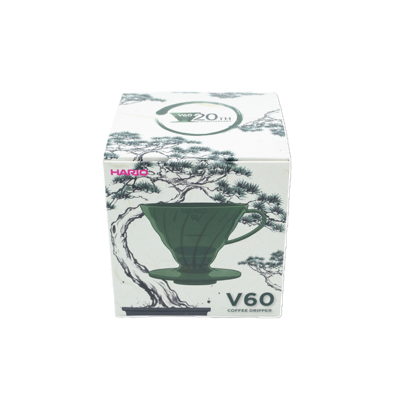 V60 20th Year Anniversary Color Drippers, 02 size, Bonsai Green