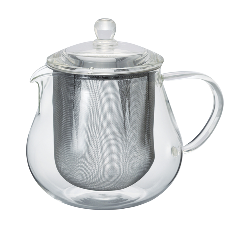 Heatproof Glass Leaf Teapot Clear, 450mL