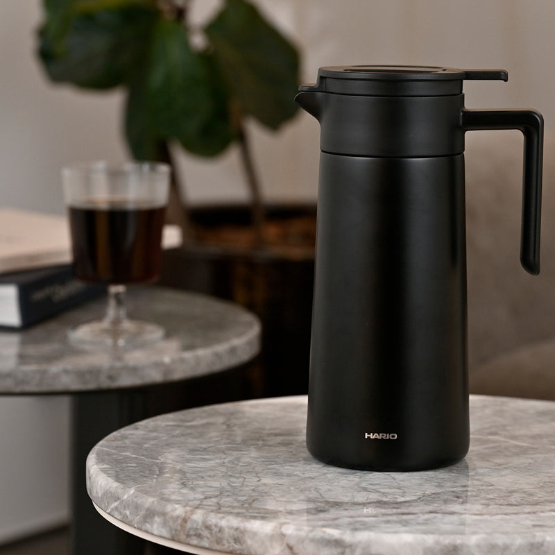 Double-Walled Thermal Pot With Ceramic Coating, 800mL, Black