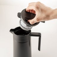 Double-Walled Thermal Pot With Ceramic Coating, 600mL, Black
