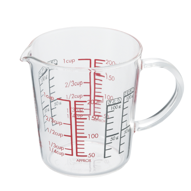 Glass Measure Cup Wide, 200mL