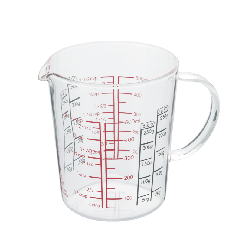 Glass Measure Cup Wide, 500mL