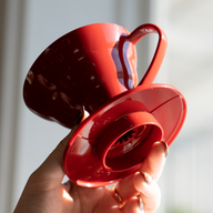 V60 Plastic Dripper, 01 Size, Red