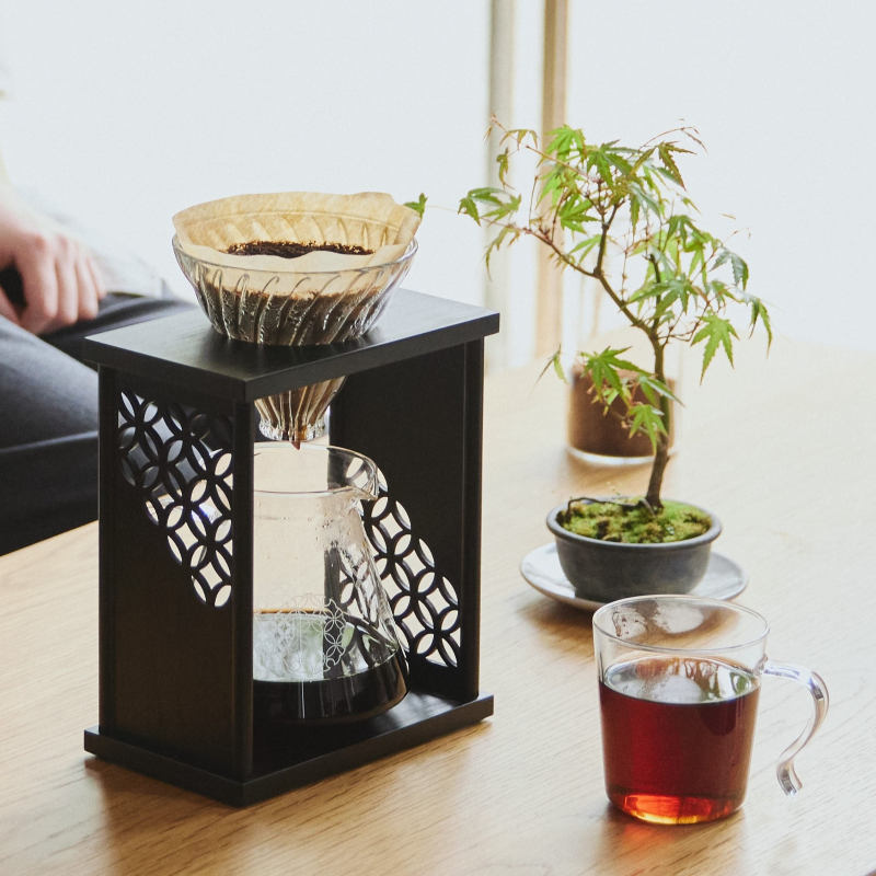 [AYA Series] V60 Drip Stand Set, Shippō, Black