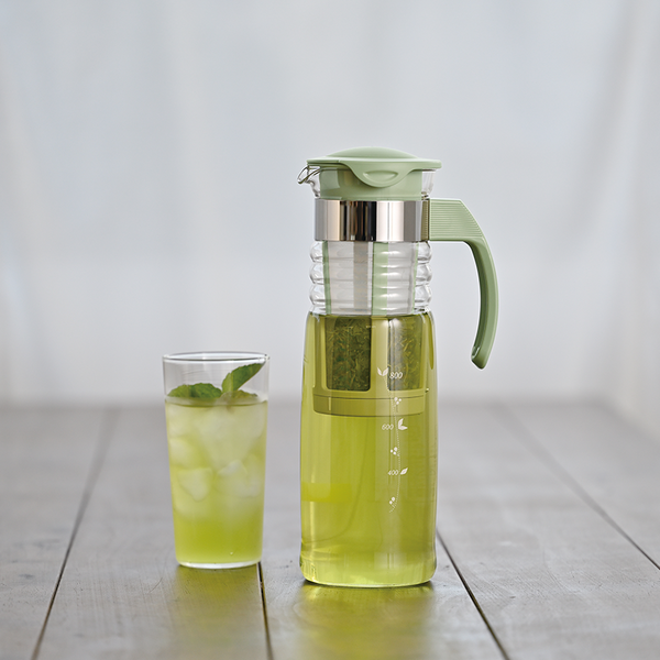 MIZUDASHI Cold Brew Tea Pot, Smokey Green