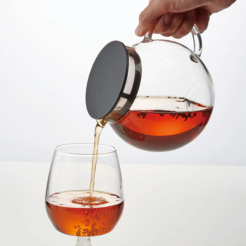 Jumping Leaf Teapot 600ml, Black