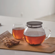 Jumping Leaf Teapot 600ml, Black