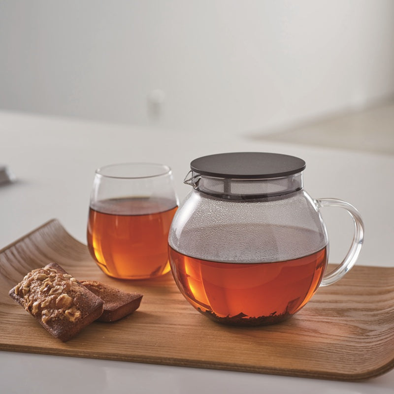 Jumping Leaf Teapot 600ml, Black