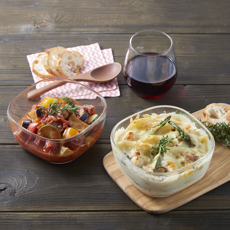 Heatproof Glass Container, 600mL (Oven/Microwave-safe)