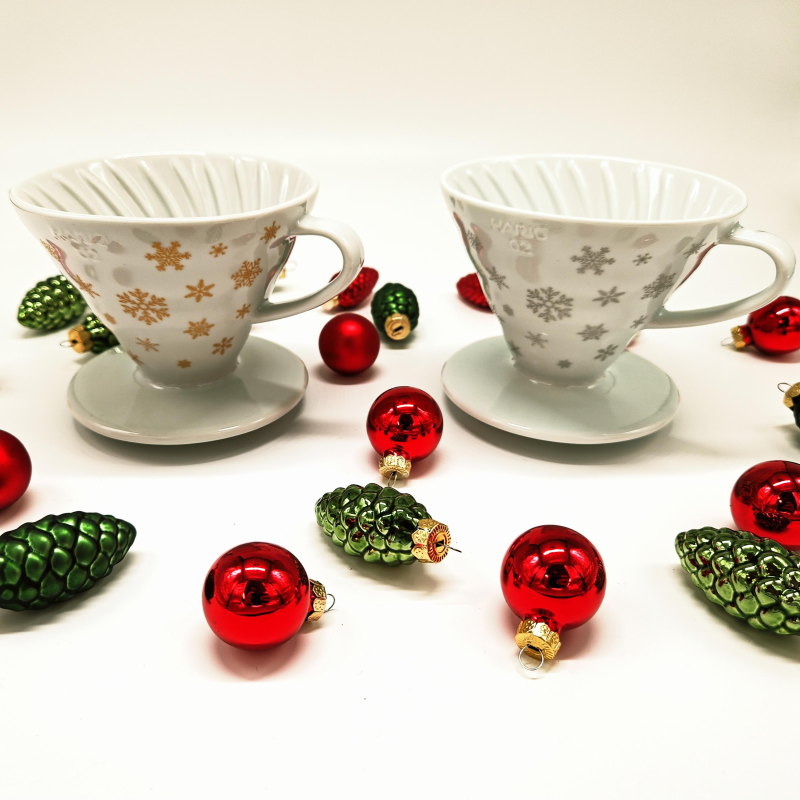 V60 Dripper Ceramic 02 size, Xmas edition, Silver