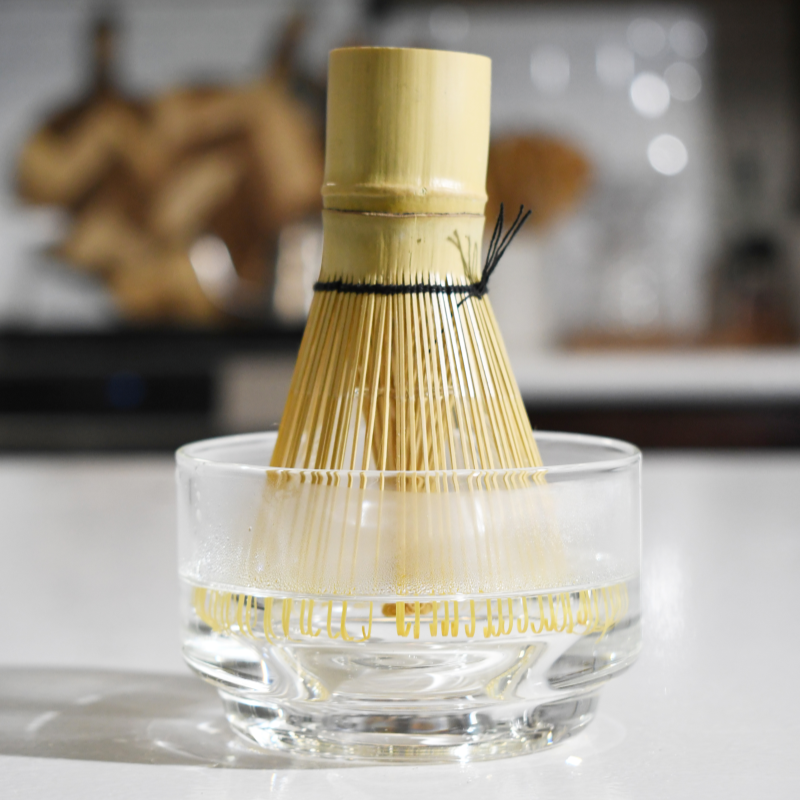 Matcha Chasen Stand & Bowl 100ml, Clear
