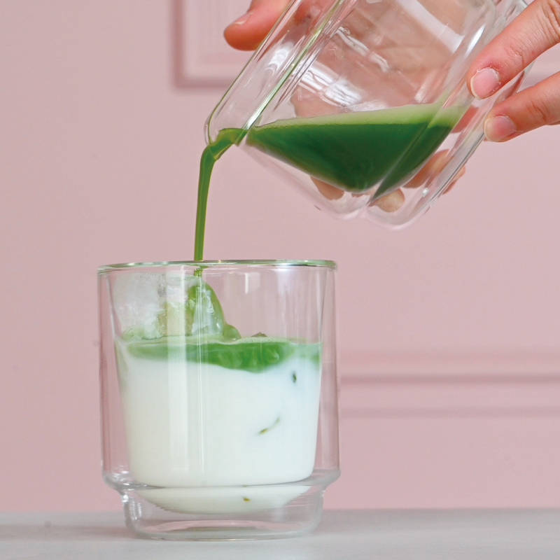 Double-walled Matcha Cup 370ml, Clear
