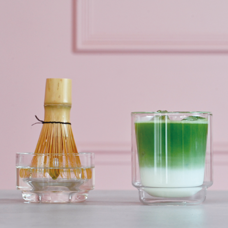 Double-walled Matcha Cup 370ml, Green