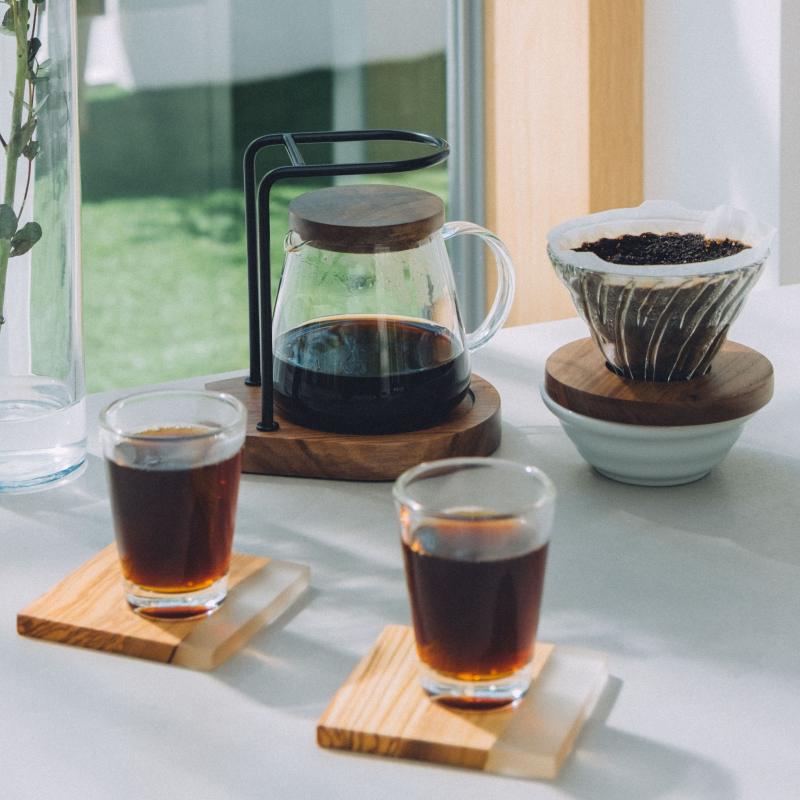 V60 Glass Dripper, 02 size, Walnut