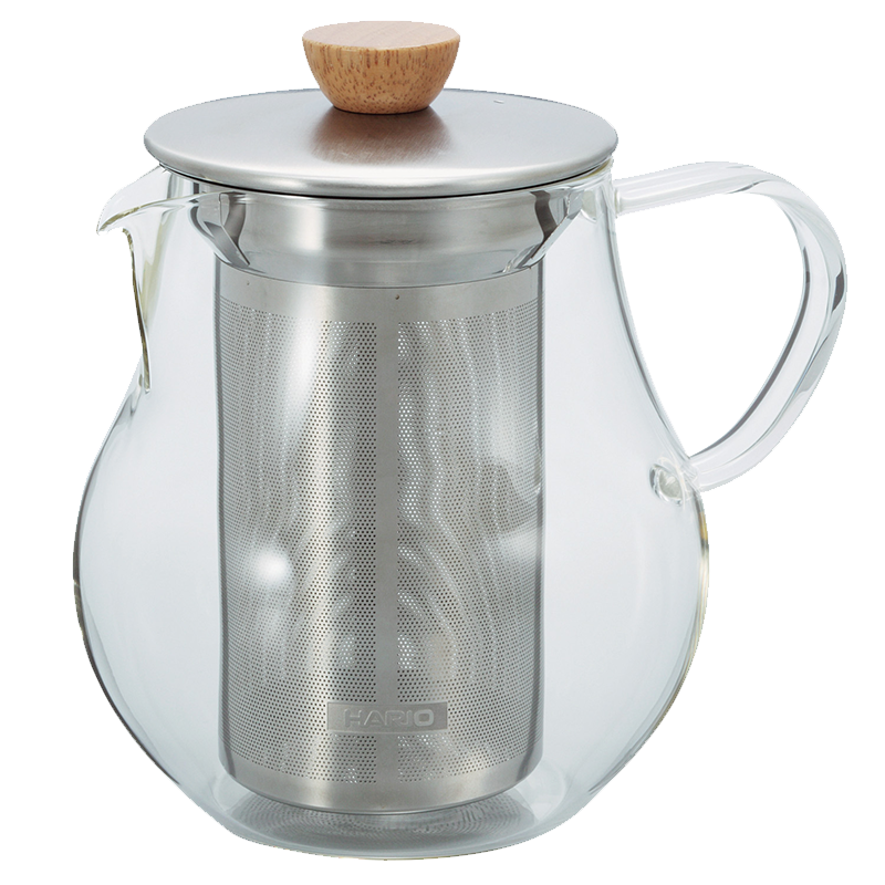 Tea Pitcher 700mL, Silver/Wood