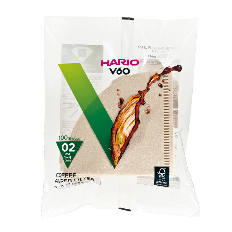 V60 Filter Paper, 02 Size, 100 pcs, Natural