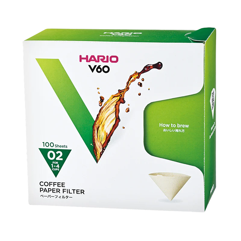 V60 Filter Paper, 02 Size, 100 pcs, Natural (Box)