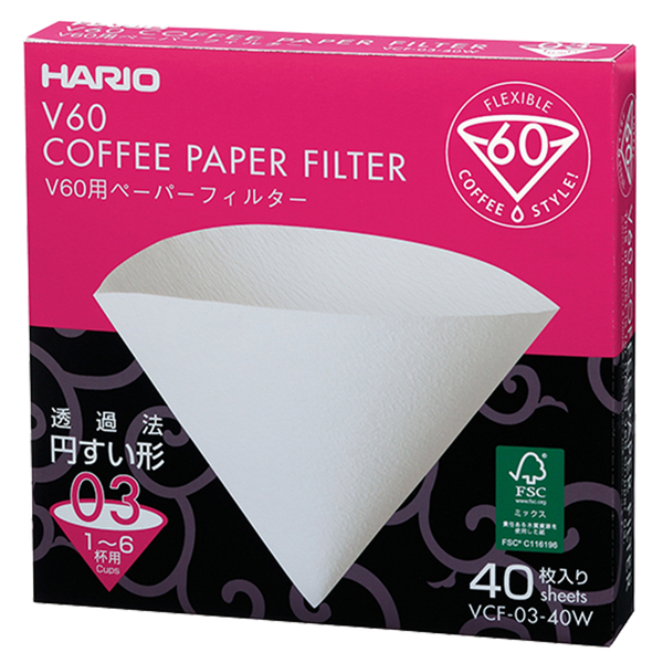 V60 Filter Paper ❘ 03 Size ❘ 40 pcs ❘ Bleached