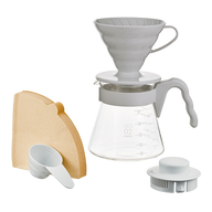 V60 Coffee Server Set, 02 Size, Pale Grey