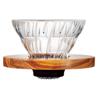 V60 Glass Dripper, 01 Size, Olive Wood