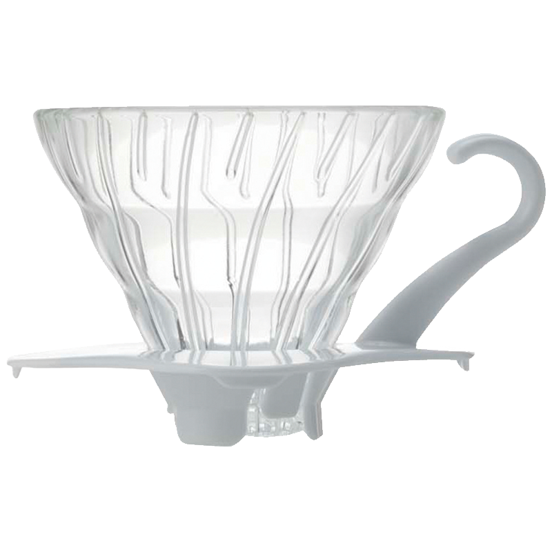 V60 Glass 01 Dripper, White