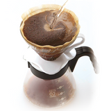 V60 Glass 02 Dripper, White