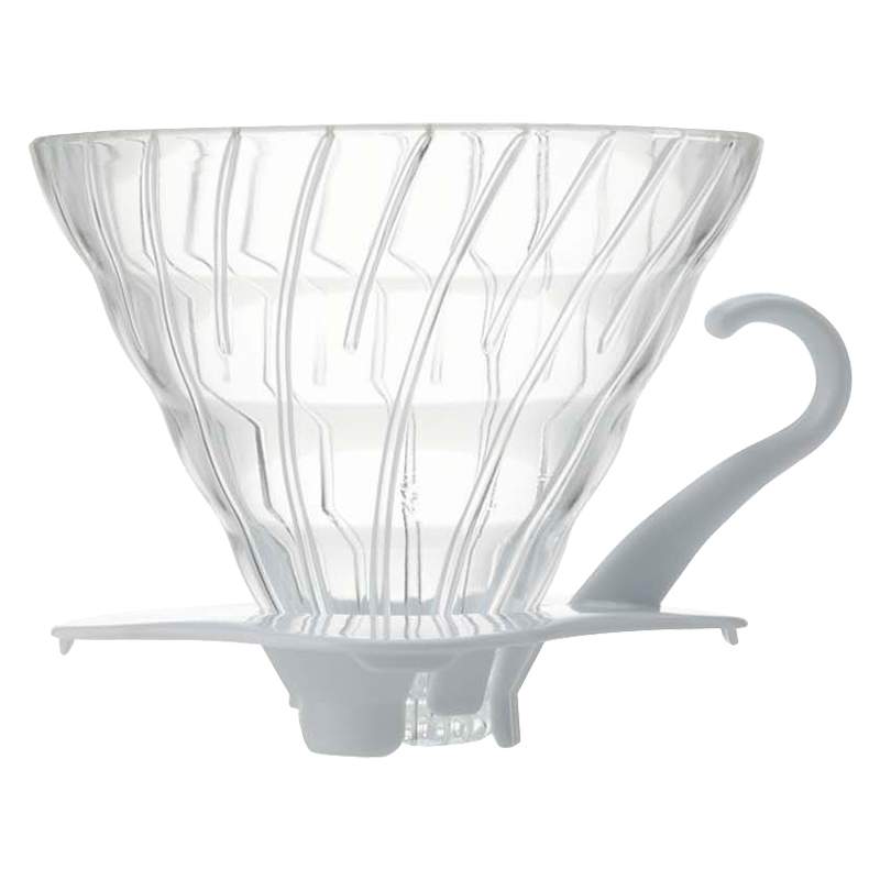V60 Glass 02 Dripper, White