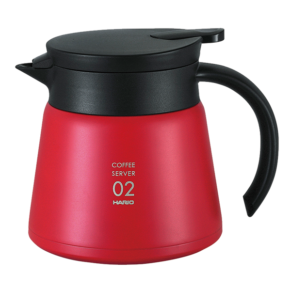 V60 Heat-Retaining Stainless Server 600, Red