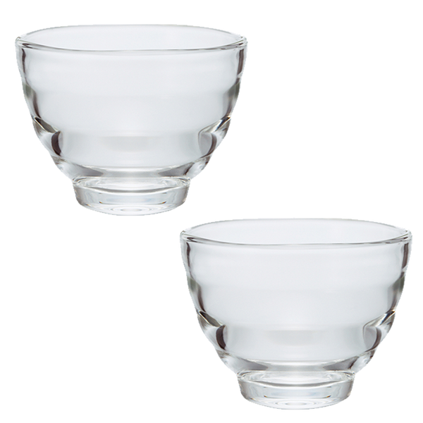 HARIO HU-2-EX Heatproof Glass Cup 2pcs Set Yunomi 