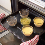HARIO HU-2-EX Heatproof Glass Cup 2pcs Set Yunomi oven dessert