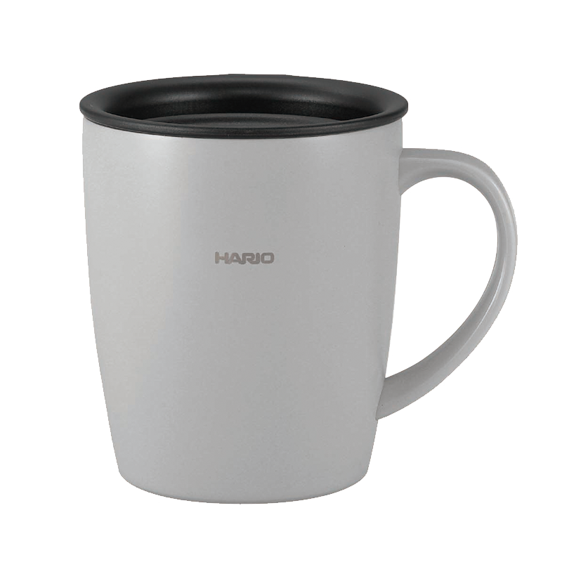 HARIO Heat Retention Mug with Lid, 300mL SMF-300-GR Grey