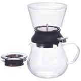 HARIO Set: Tea Dripper "Largo" 350ml TDR-5012B glass 