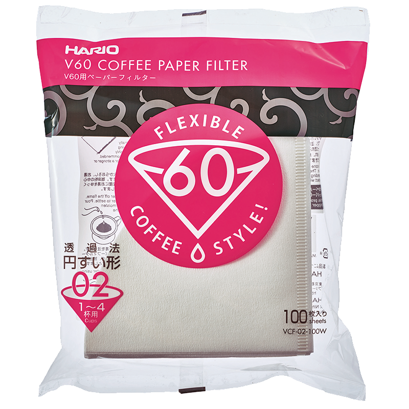 V60 Filter Paper ❘ 02 Size ❘ 100 pcs ❘ White