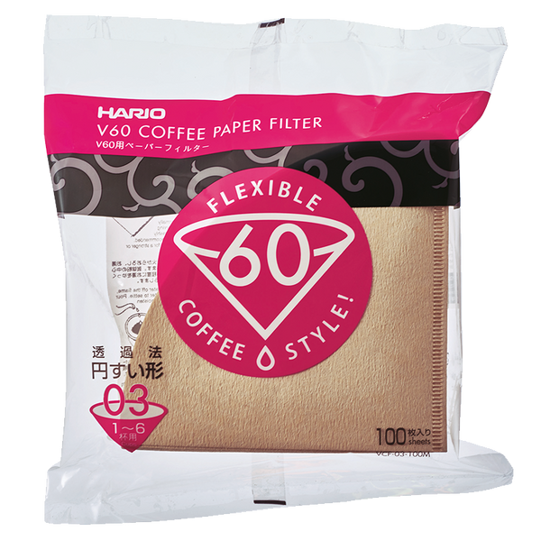 V60 Filter Paper ❘ 03 Size ❘ 100 pcs ❘ Natural