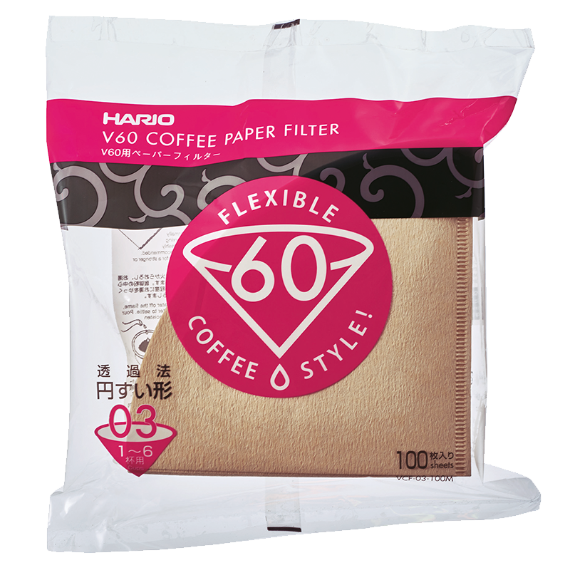 V60 Filter Paper ❘ 03 Size ❘ 100 pcs ❘ Natural