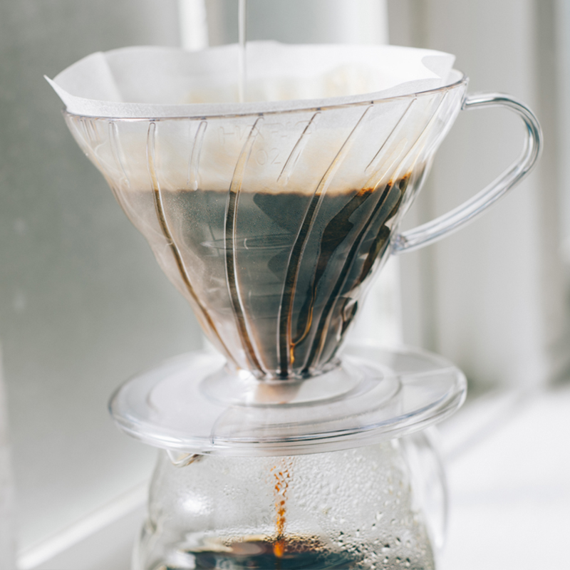 V60 Plastic 02 Dripper, Transparent