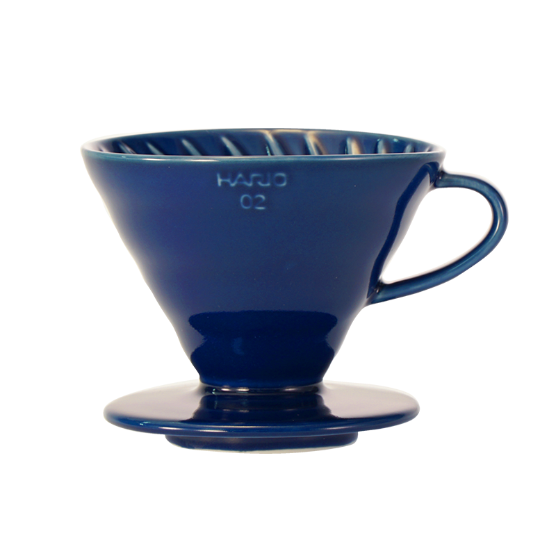 V60 Ceramic Colour Dripper, 02 Size, Indigo Blue