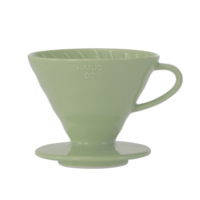 V60 Ceramic Colour Dripper, 02 Size, Smokey Green