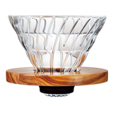 V60 Glass 02 Dripper, Olive Wood