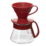 V60 Ceramic 01 Dripper Set, Red