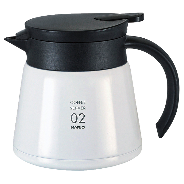 V60 Heat-Retaining Stainless Server 600, White